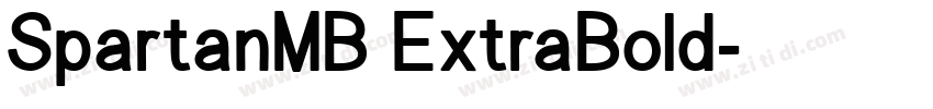 SpartanMB ExtraBold字体转换